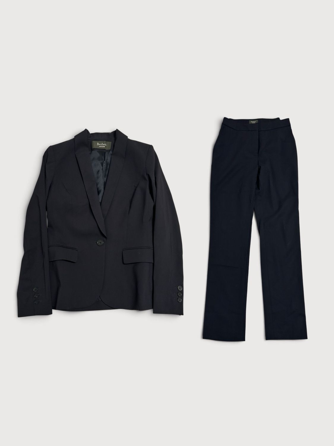 Berluti Uniform Shawl Collar Wool Suit