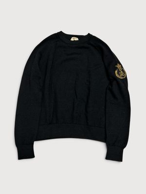 Saint Laurent Paris FW19 SL Crest Patch Knit