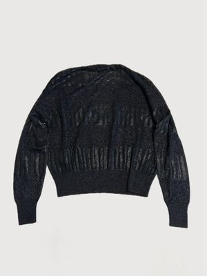 Saint Laurent Paris  FW20 Men’s Waxed Metallic Knit
