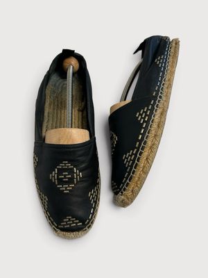 Saint Laurent Paris  SS16 “Surf Sound” Studded Leather Espadrilles