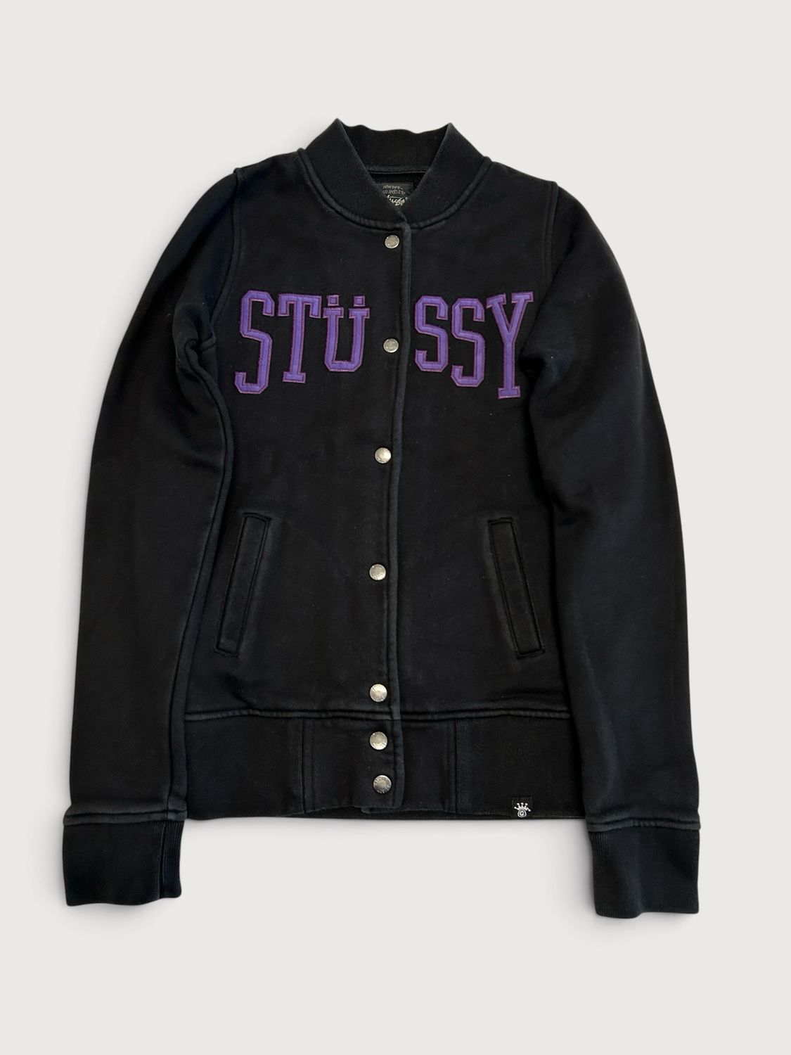 Stussy  Purple College Varsity Jacket