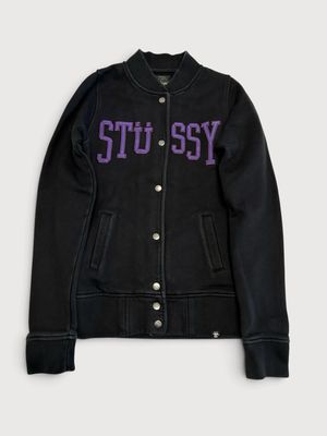 Stussy  Purple College Varsity Jacket