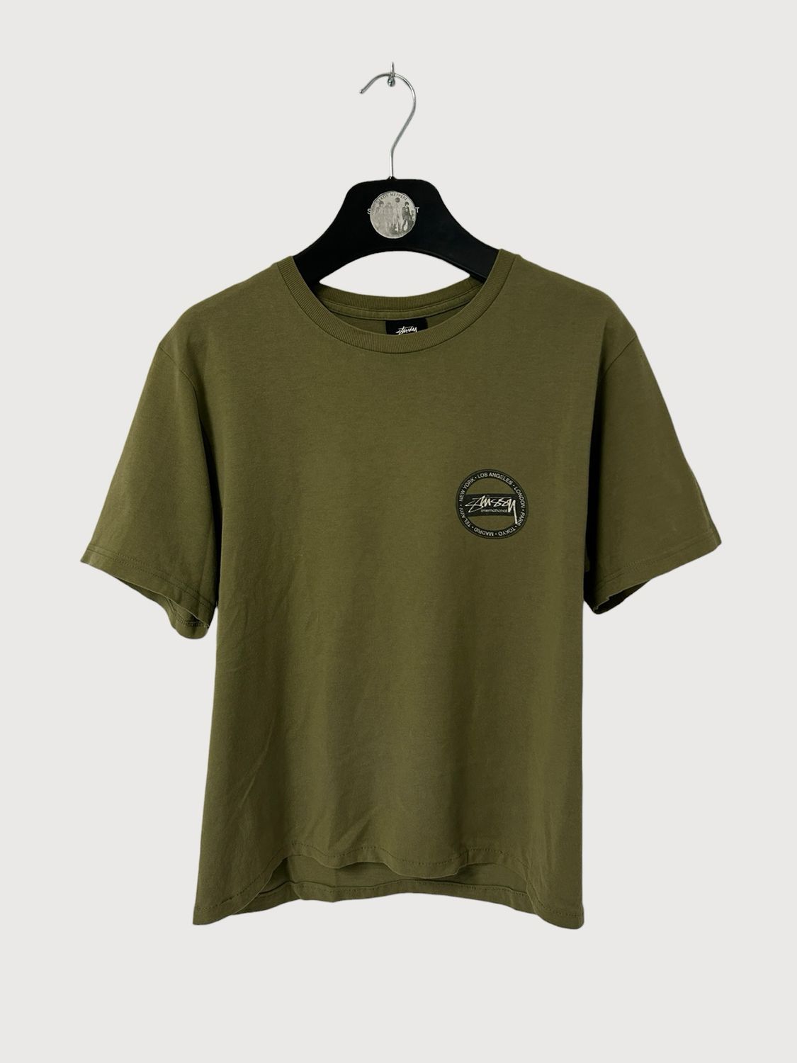 Stussy  Olive International Logo T-Shirt