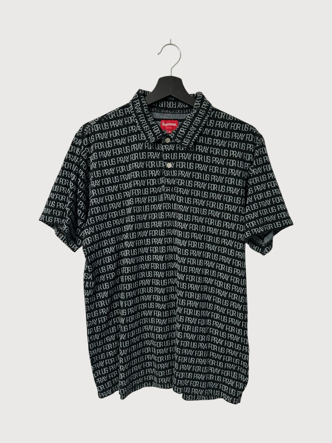 Supreme  SS18 “Pray For Us” Knit Polo
