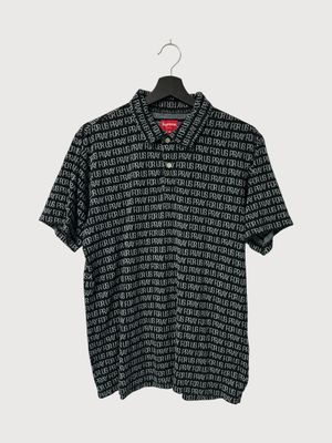 Supreme  SS18 “Pray For Us” Knit Polo