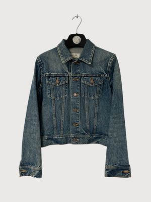 Celine by Hedi Slimane SS20 Washed Denim Trucker Jacket