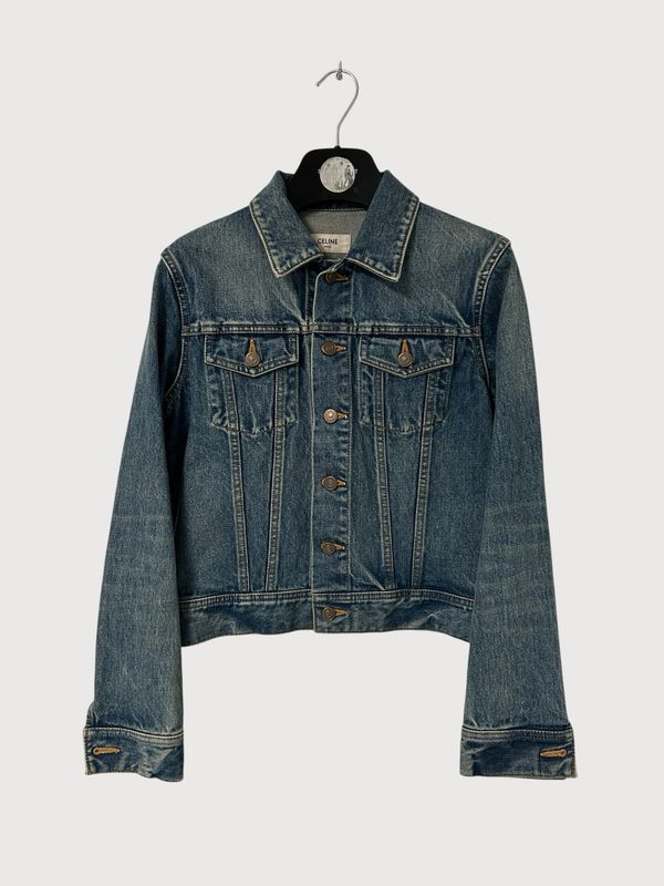 Celine by Hedi Slimane SS20 Washed Denim Trucker Jacket