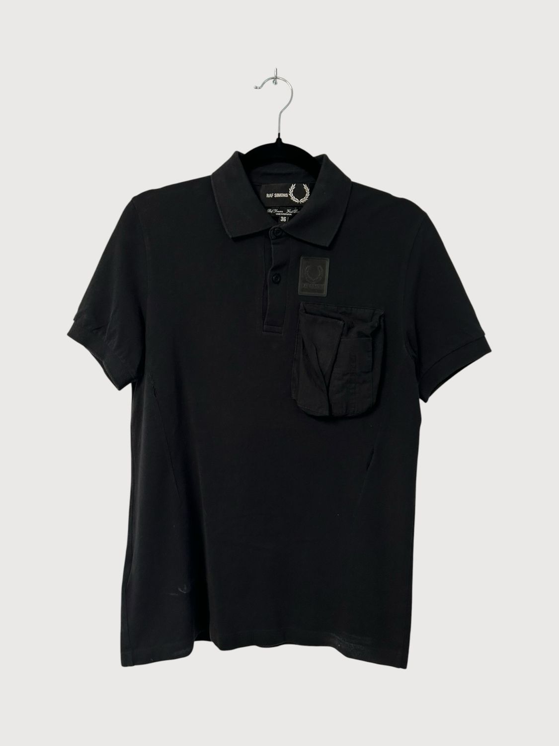 Raf Simons x Fred Perry  SS19 Utility Pocket Polo Black