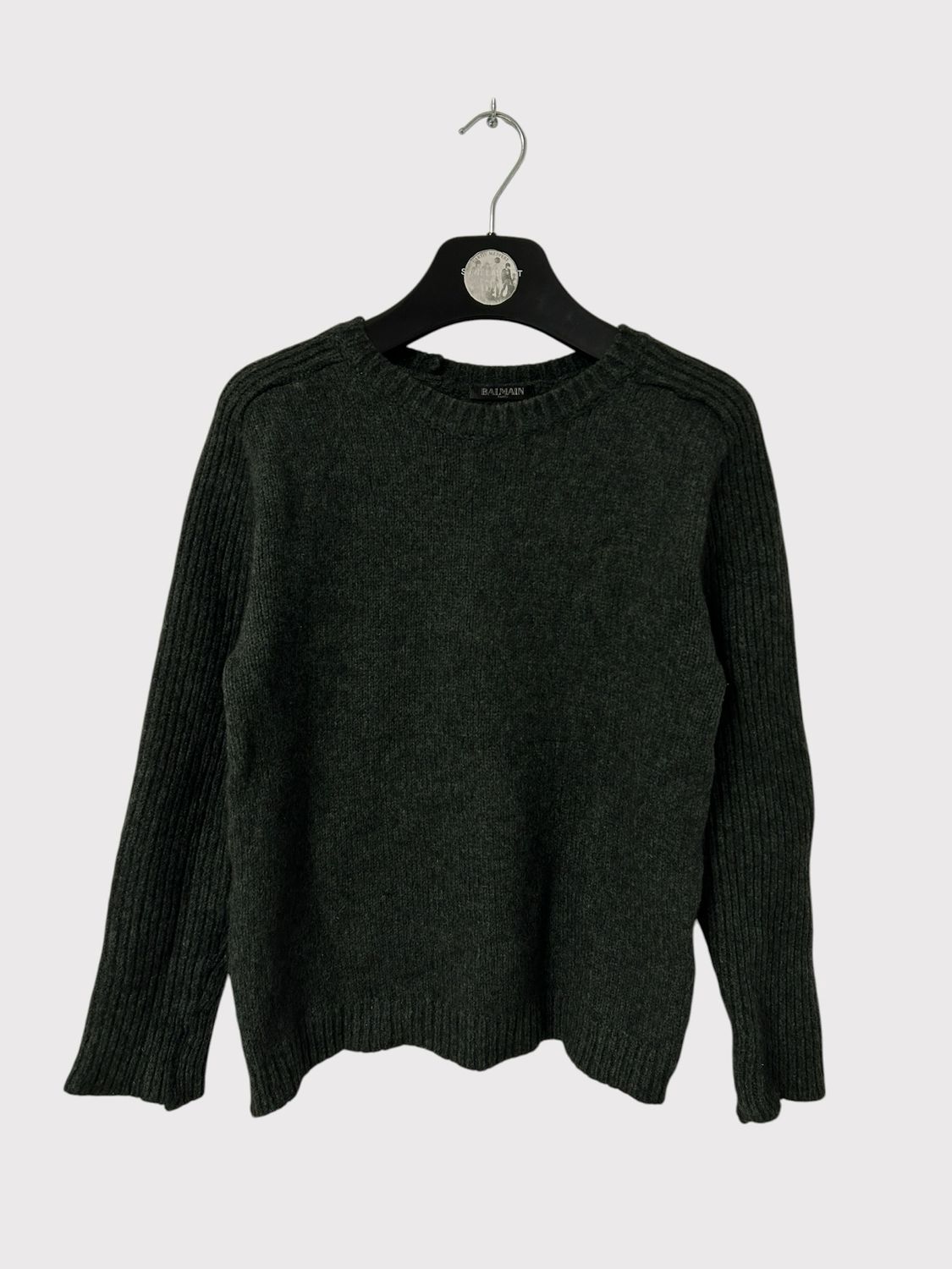Balmain  FW09 Wool Ribbed Sleeve Knit