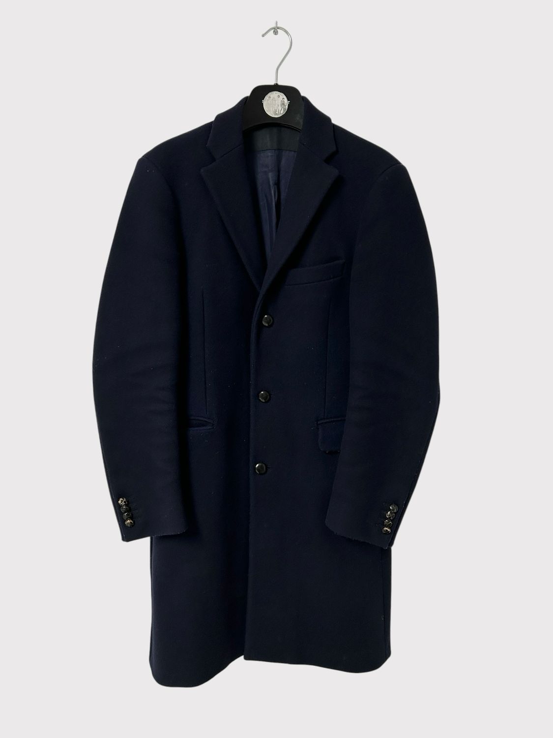 Acne Studios  FW15 Garret Navy Wool Coat