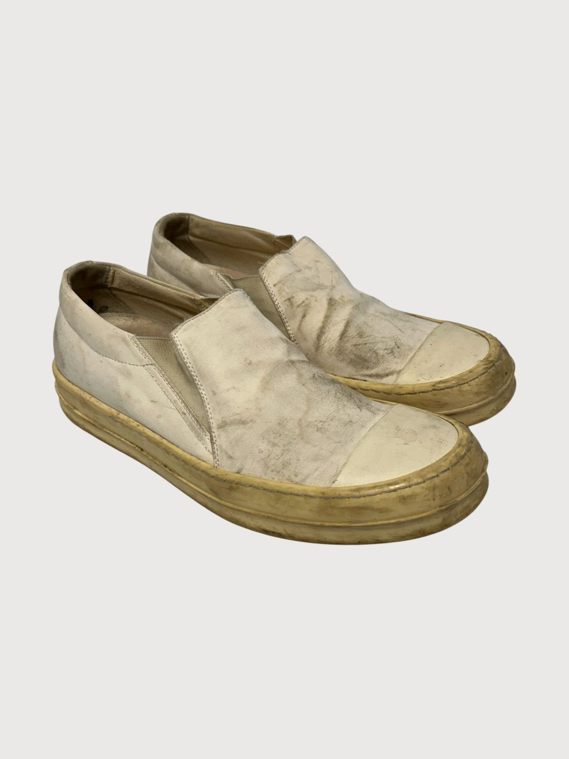 Rick Owens  SS09 White Slip-On Sneaker