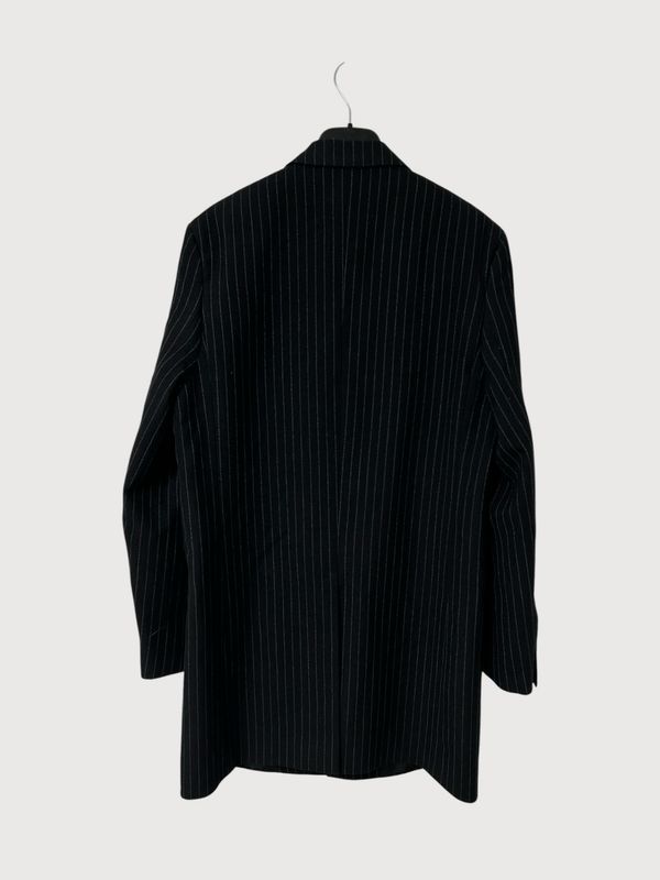 Saint Laurent  SS17 Sample Pinstripe Wool Coat