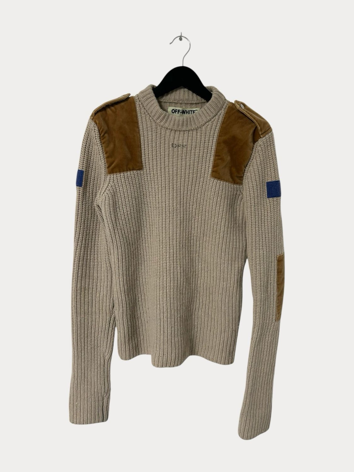Off-White 2016 Military Patch Wool Knit