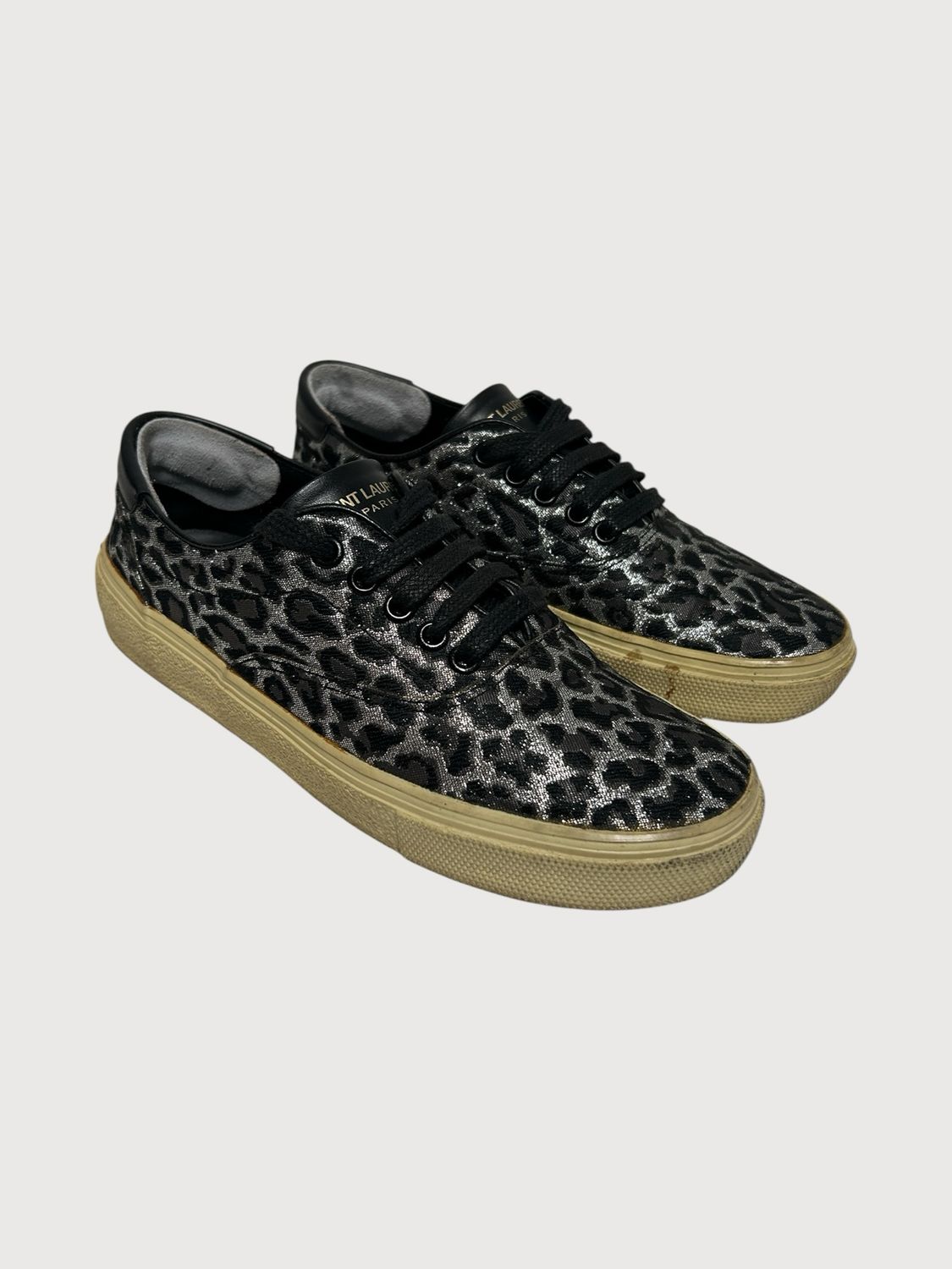 Saint Laurent Paris FW14 Cheetah Slip-On Sneakers