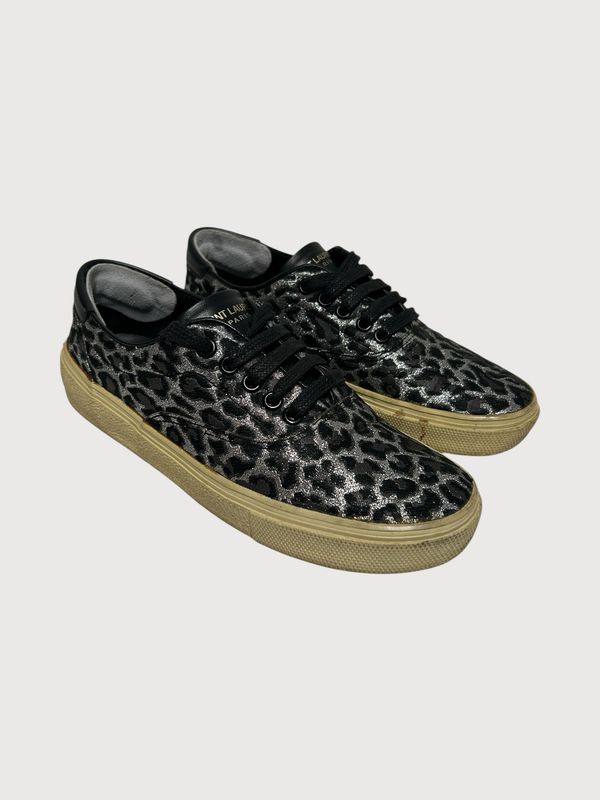 Saint Laurent Paris FW14 Cheetah Slip-On Sneakers