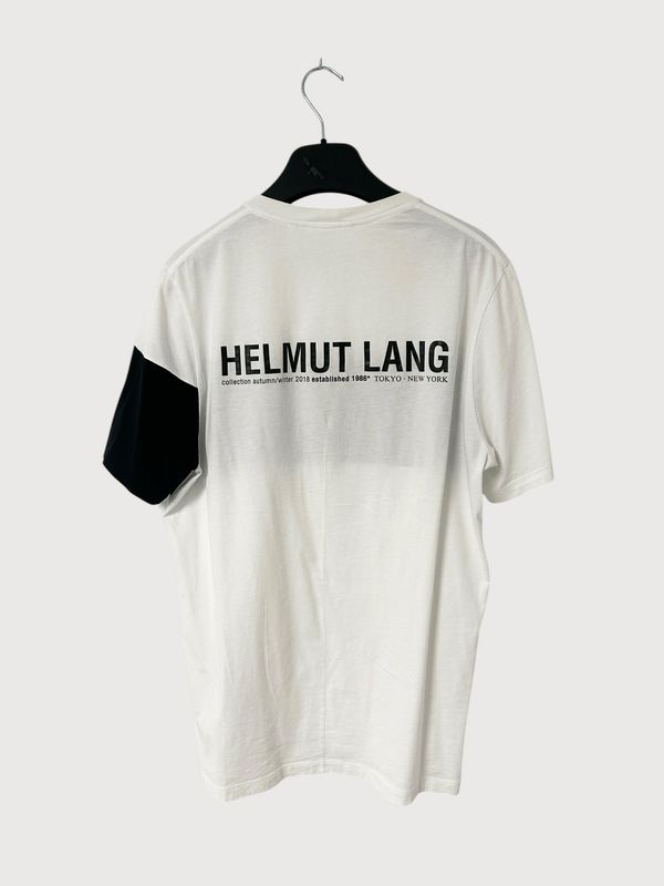 Helmut Lang FW18 Logo Stripe T-Shirt