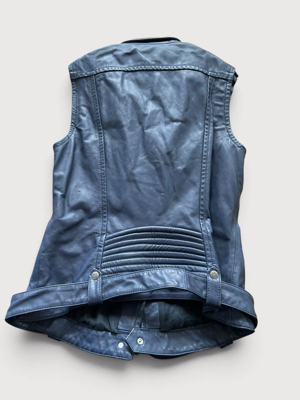 Balmain SS12 Leather Biker Vest
