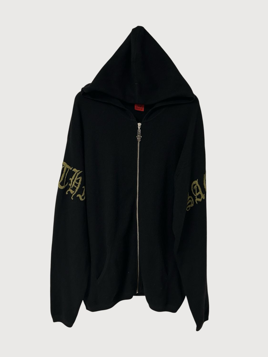 Amal Guessous 2006 Dagger Zip Cashmere Hoodie