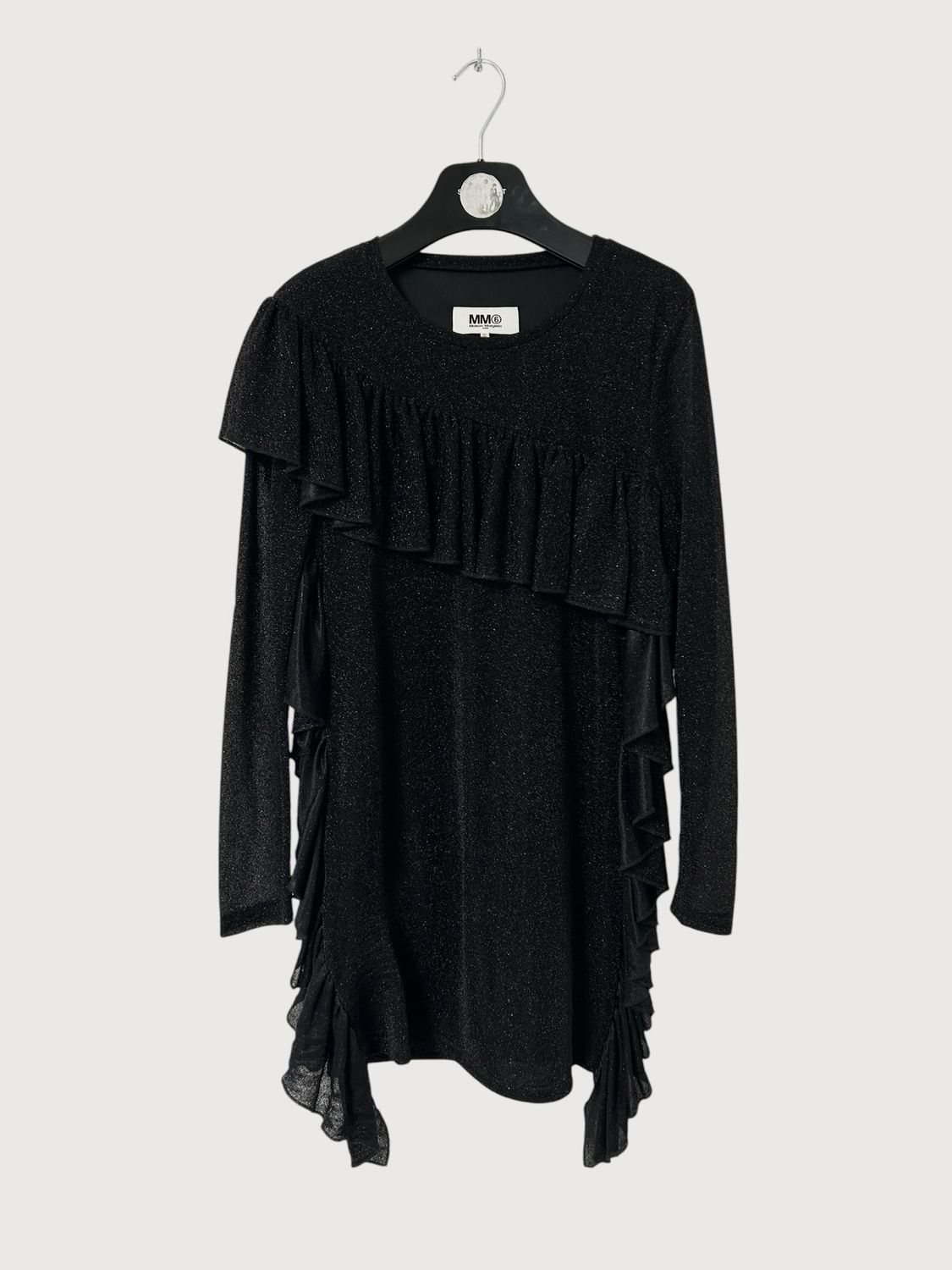 Maison Margiela FW16 Glitter Ruffle Tunic Dress