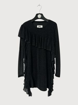 Maison Margiela FW16 Glitter Ruffle Tunic Dress
