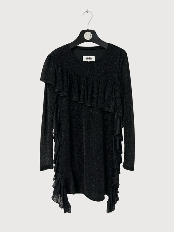 Maison Margiela FW16 Glitter Ruffle Tunic Dress