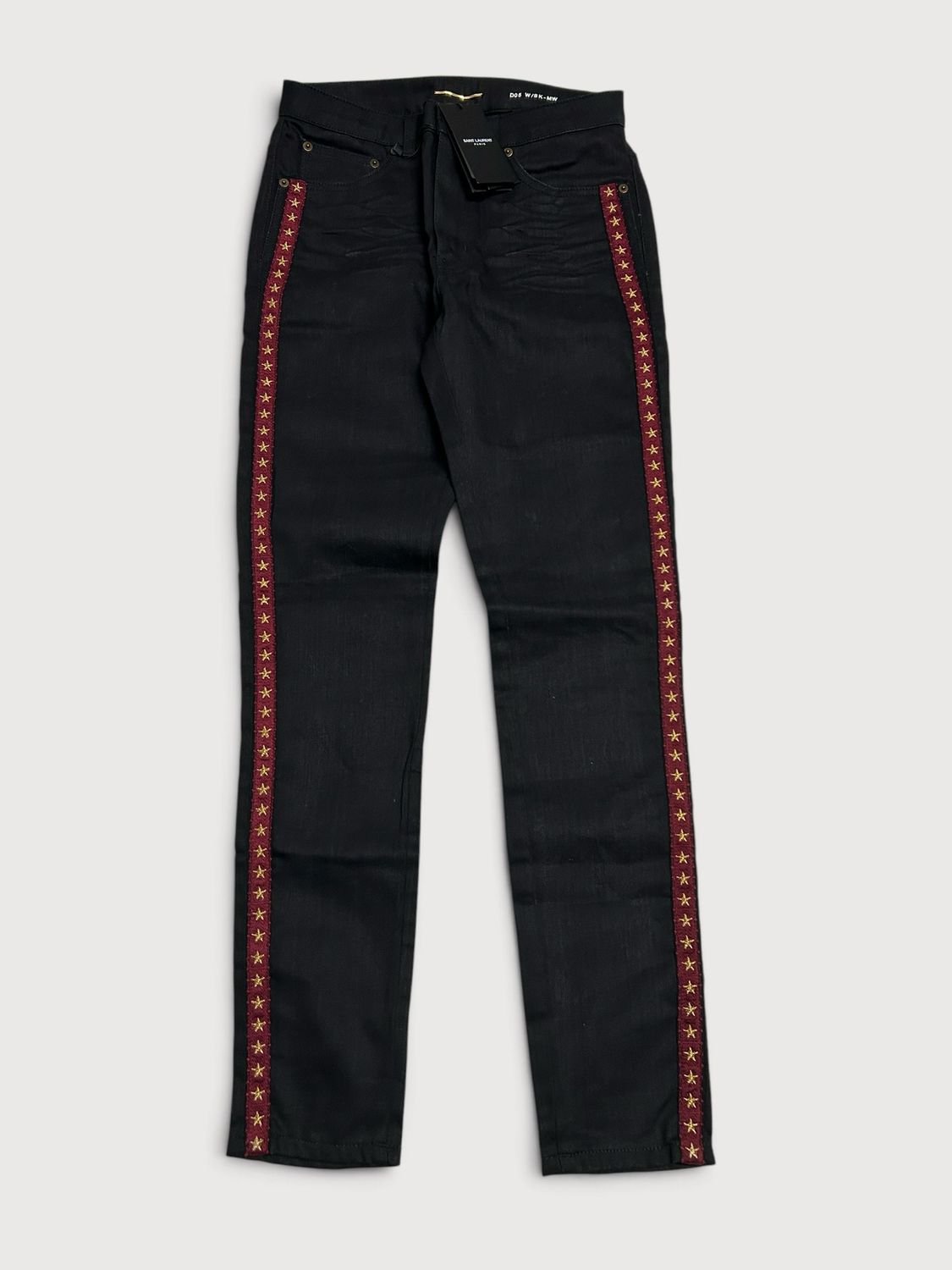 Saint Laurent Paris SS19 D05 Star Stripe Skinny Jeans
