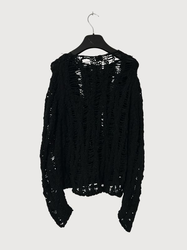 Saint Laurent Paris FW13 Sample Spiderweb Knit Sweater