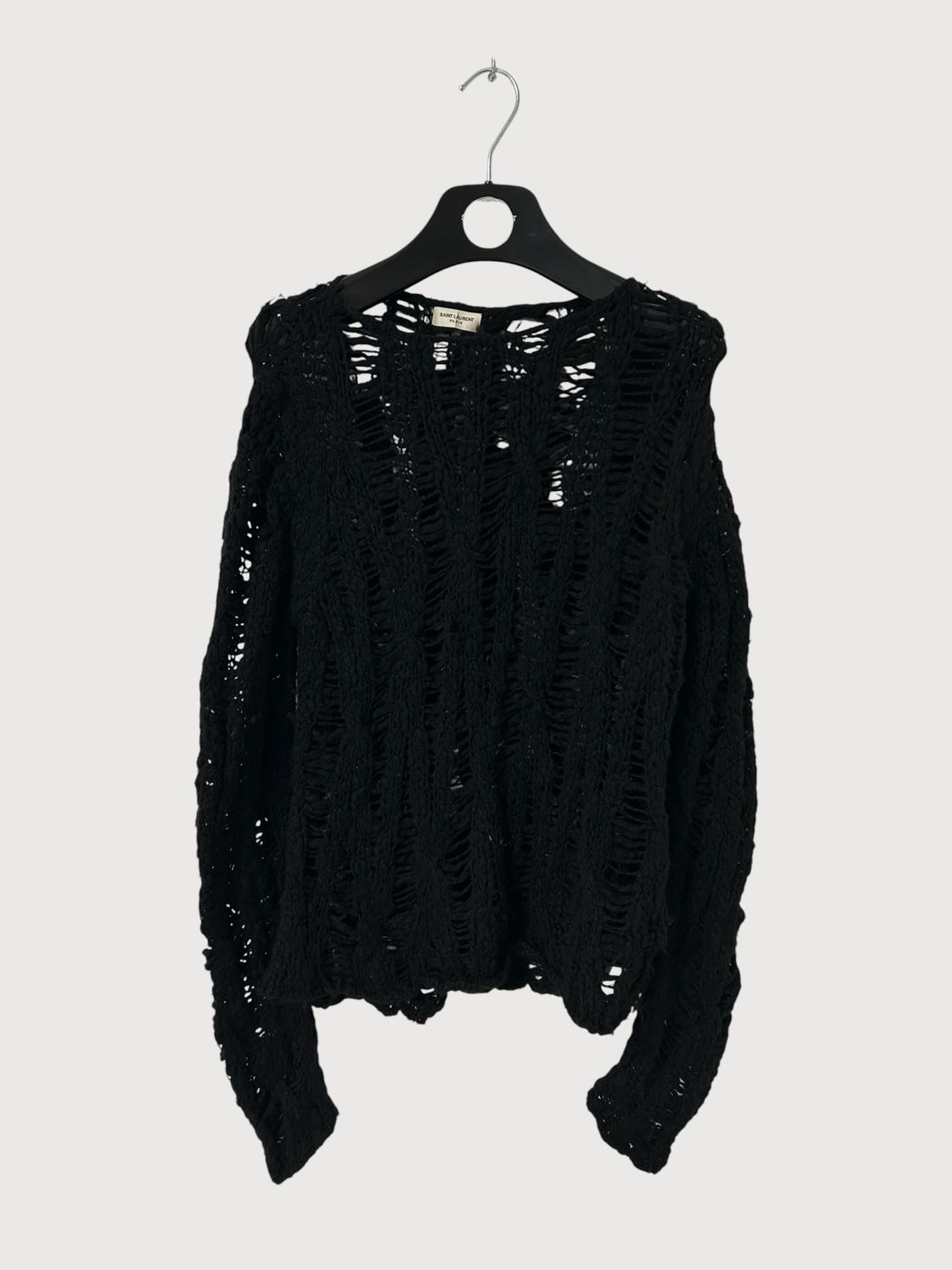 Saint Laurent Paris FW13 Sample Spiderweb Knit Sweater