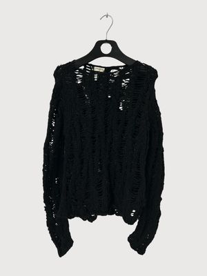 Saint Laurent Paris FW13 Sample Spiderweb Knit Sweater