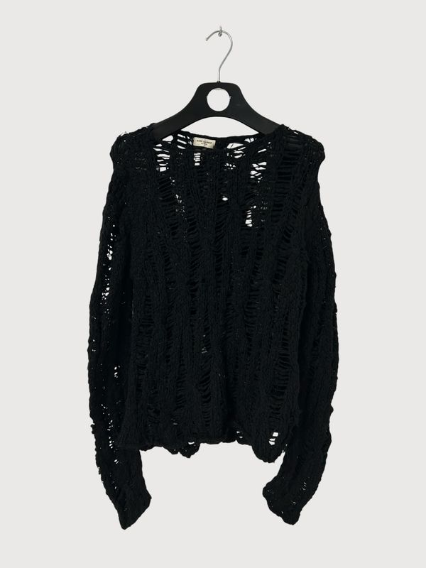 Saint Laurent Paris FW13 Sample Spiderweb Knit Sweater
