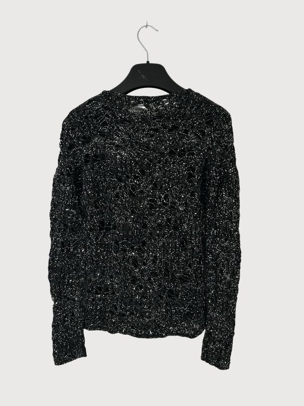 Saint Laurent Paris SS20 Spiderweb Sequin Knit