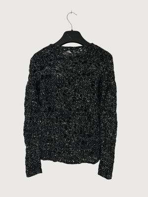 Saint Laurent Paris SS20 Spiderweb Sequin Knit