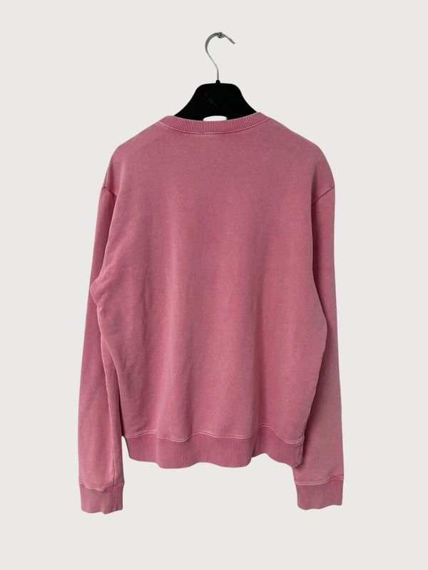 Saint Laurent Paris FW19 Pink Logo Crewneck