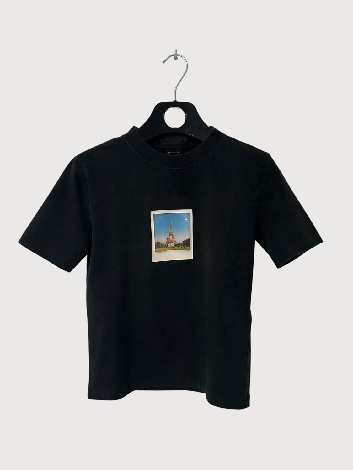 Balenciaga SS23 Mud Show Eiffel Tower Polaroid Slim T-Shirt