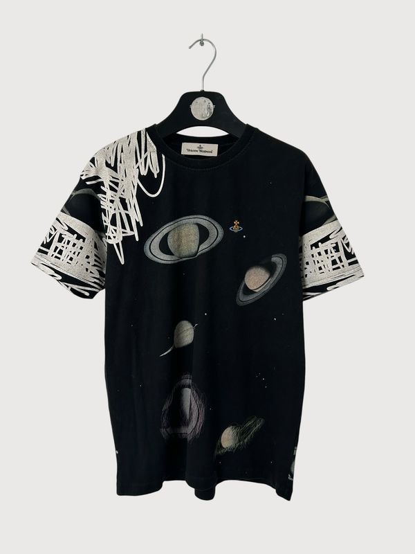 Vivienne Westwood  FW22 Saturn and Scribbles Oversized T-Shirt