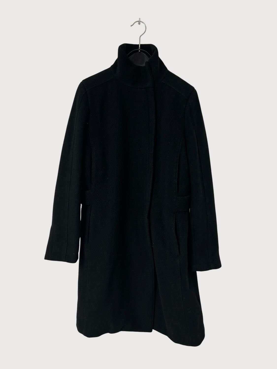 Maison Margiela FW13 Textured Wool Asymmetric Zip Coat