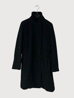 Maison Margiela FW13 Textured Wool Asymmetric Zip Coat