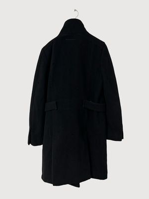Maison Margiela FW13 Textured Wool Asymmetric Zip Coat