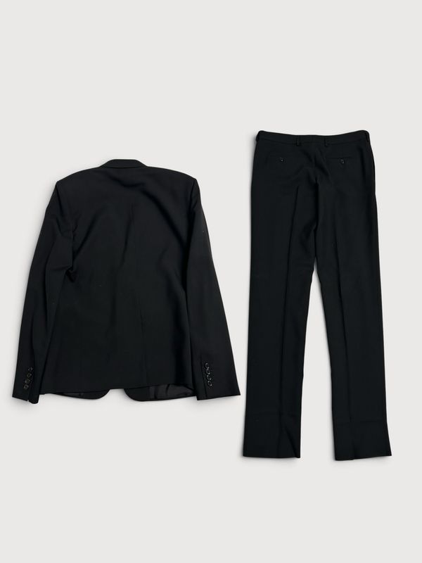 Saint Laurent Paris SS18 Black Wool Suit