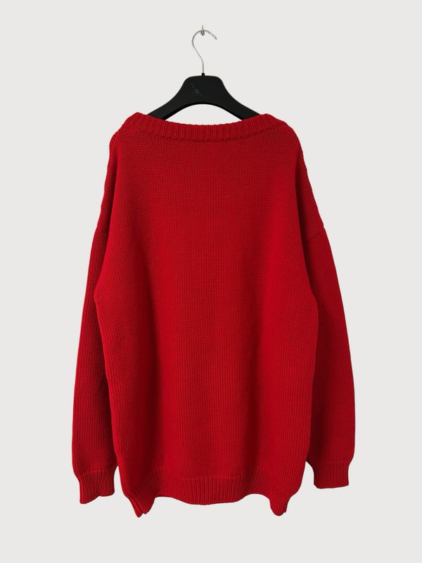 Celine SS21 The Dancing Kid Clown Intarsia Sweater