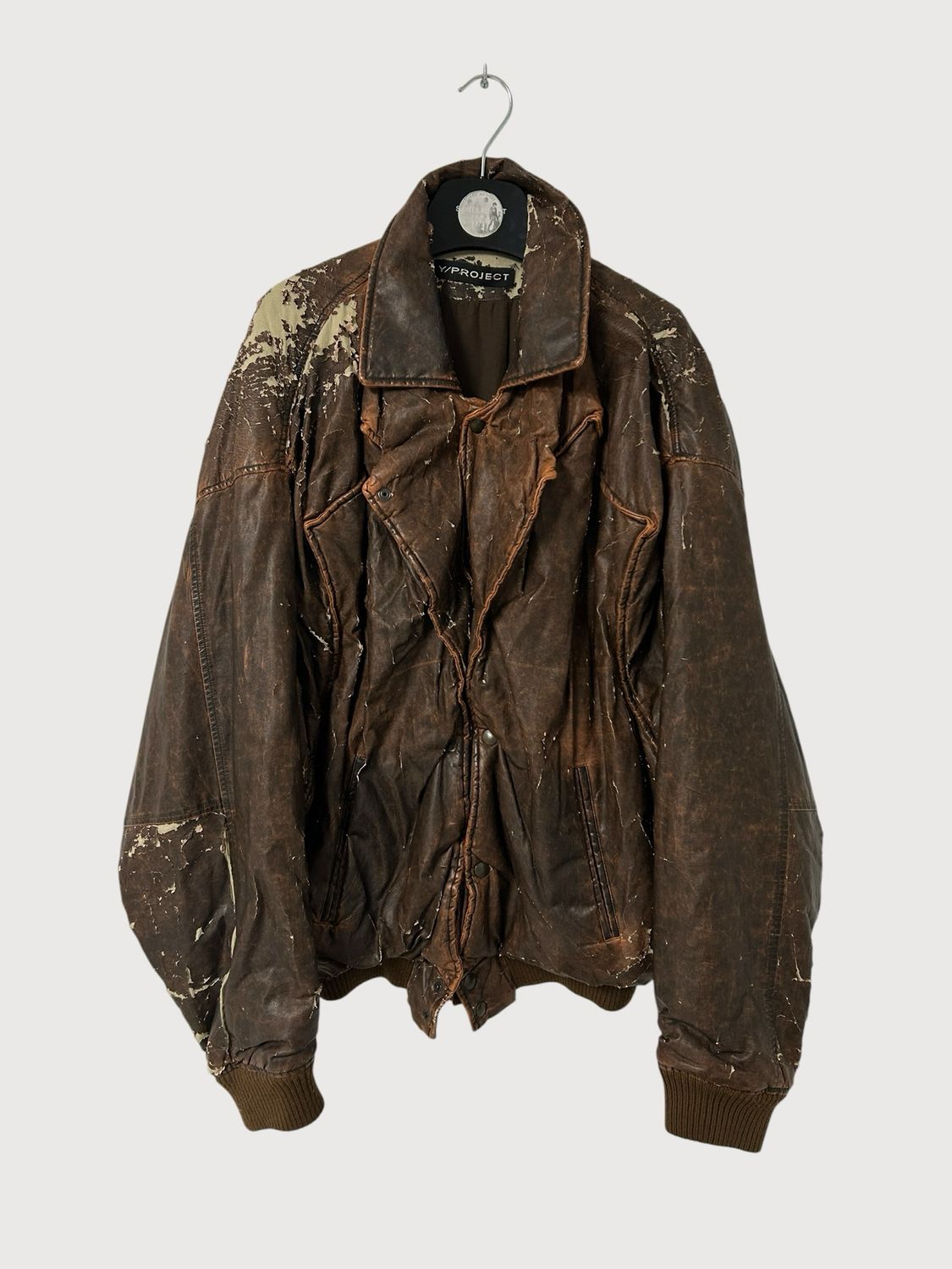 Y/Project FW19 Runway Faux Leather Bomber Jacket