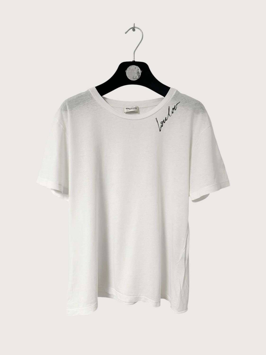 Saint Laurent Paris SS17 Loulou Script T-Shirt