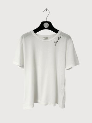 Saint Laurent Paris SS17 Loulou Script T-Shirt