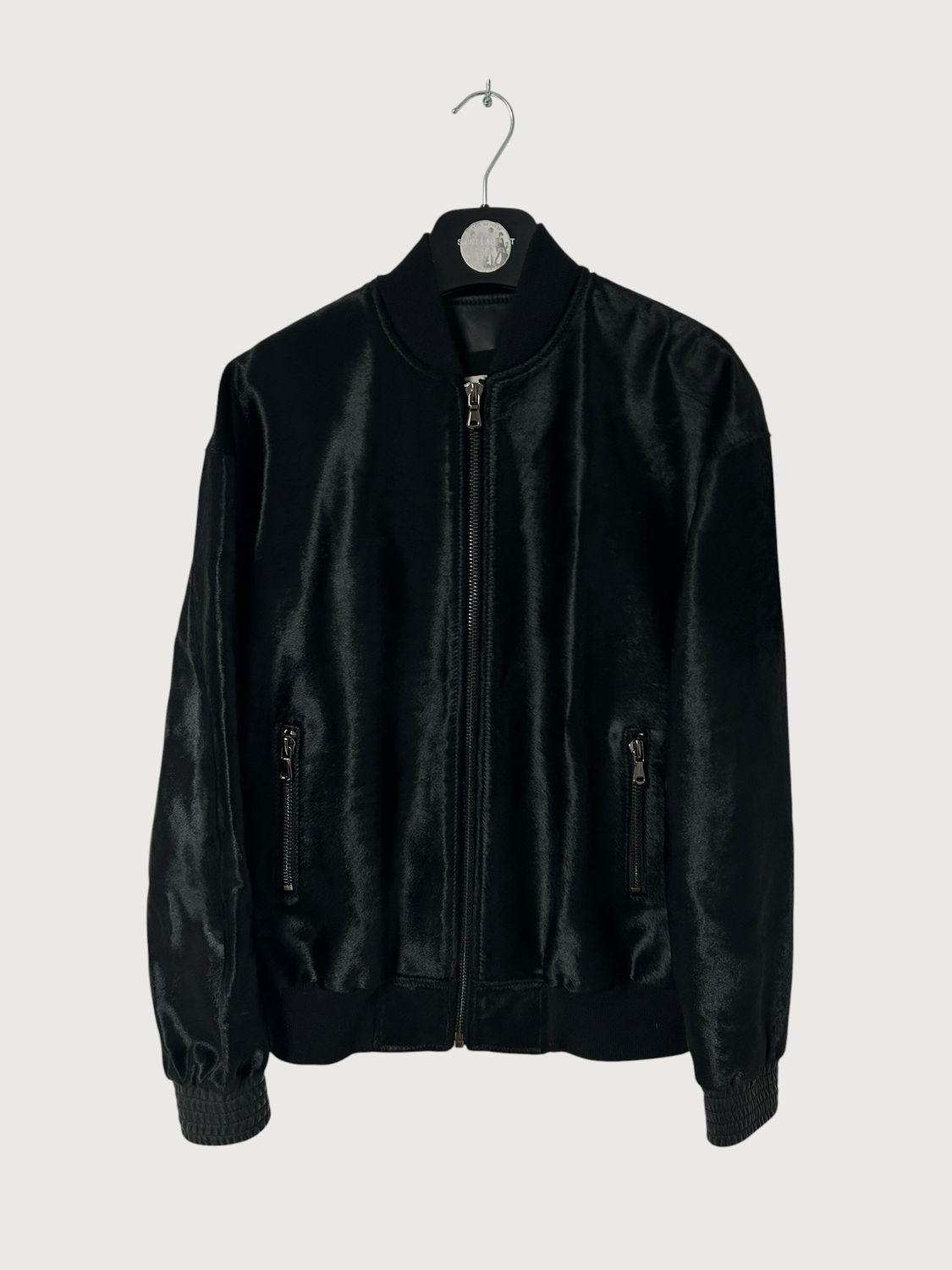 Balmain  FW20 Ponyhair Leather Bomber Jacket