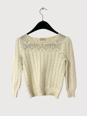 Saint Laurent Paris  SS18 Crochet Knit