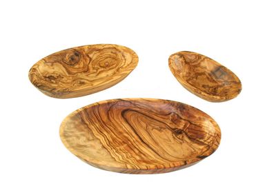 Schalen aus Olivenholz im 3er Set