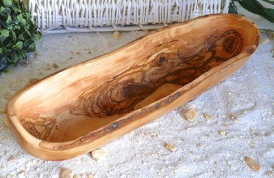 Bad Ablage rustikal 30 cm Olivenholz