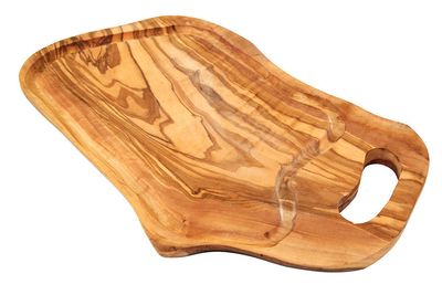 Steakbrett rustikal 50-55 cm Olivenholz