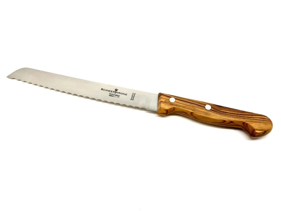 Messerset mit Griff aus Olivenholz