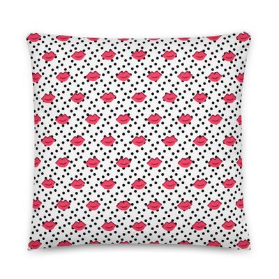 Red Lips Pillow